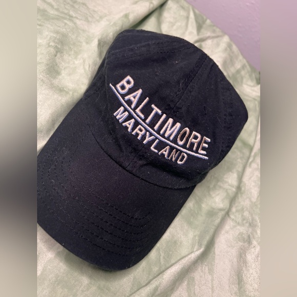 Black Baltimore Maryland Dad Hat - Picture 5 of 5
